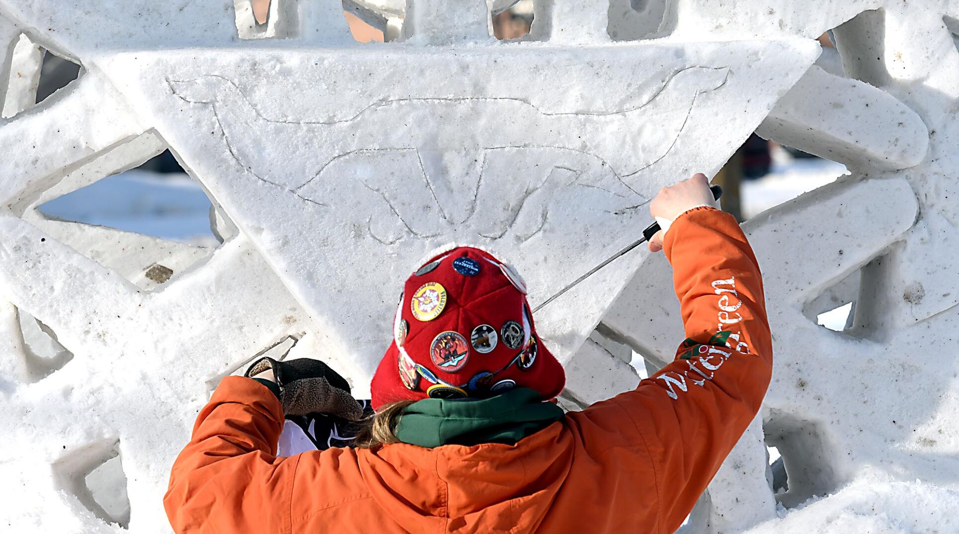 Snow sculpture finish 3